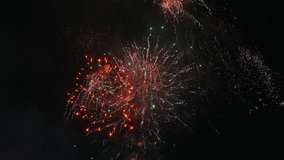 big colorful festive fireworks display at celebration of pyrotechnic show in the night sky - Powered by Shutterstock - Get 15% off with code: PIKWIZARD15