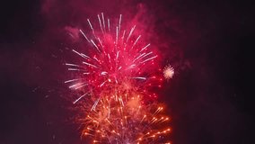 big beautiful colorful festive fireworks display at celebration of pyrotechnic show in the night sky - Powered by Shutterstock - Get 15% off with code: PIKWIZARD15