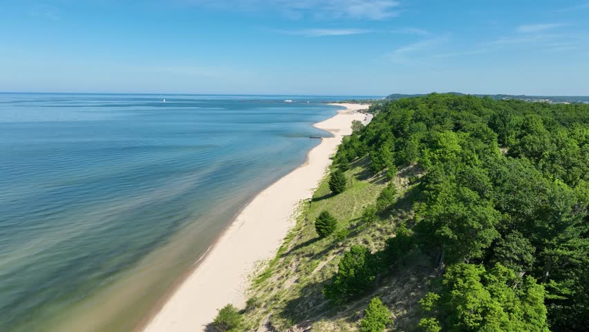 Tracking northward along the Coast of Lake Michigan.