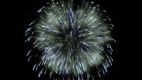 Amazing fireworks footage 4k resolution and loopable. glowing fireworks lights in the night sky. Transparant alpha background - Powered by Shutterstock - Get 15% off with code: PIKWIZARD15