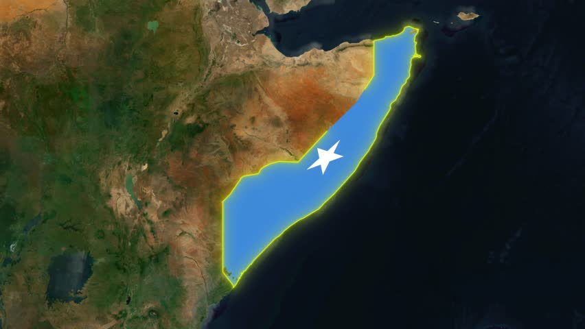Somalia Flag - Growing Effect.
