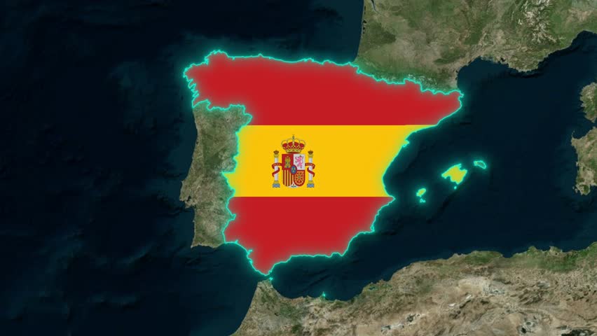  Spain Flag - Growing Effect.