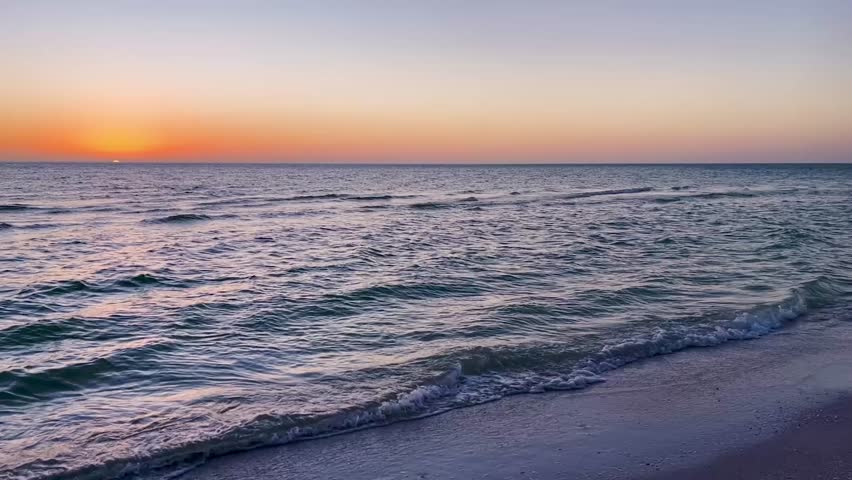 Sunset On Amelia Island Beach Pan Shot_Iphone Pro 12 Max_4k30fps.MP4