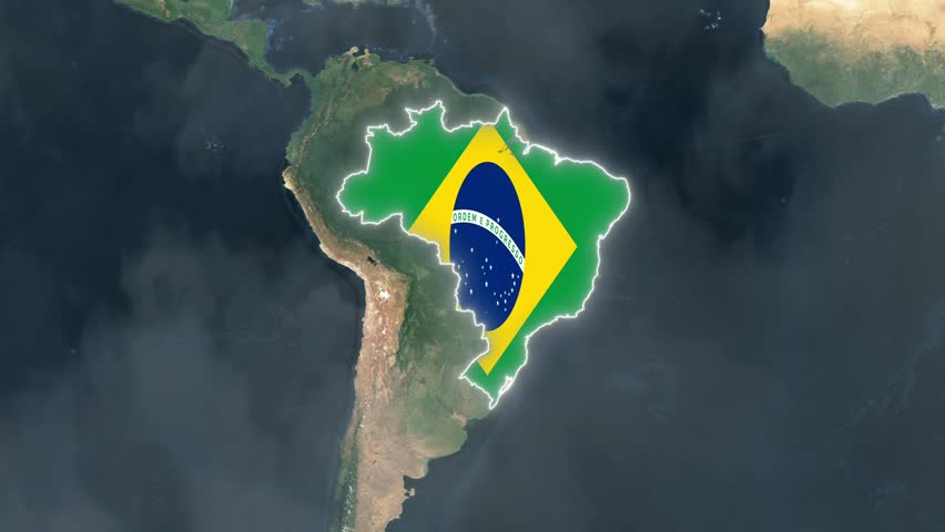 Brazil Flag - Growing Effect.