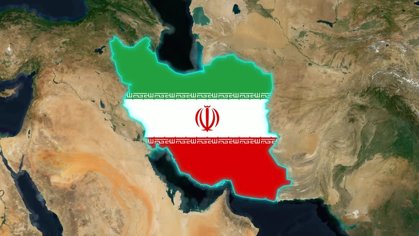 Iran Flag - Growing Effect.