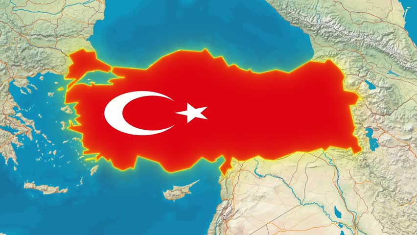 Turkey Flag - Growing Effect.