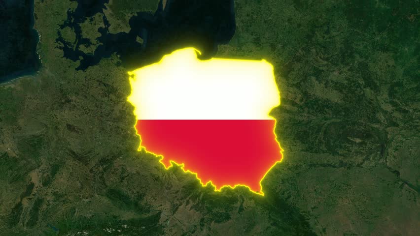 Poland Flag - Growing Effect.