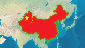 China Flag - Growing Effect. - Powered by Shutterstock - Get 15% off with code: PIKWIZARD15