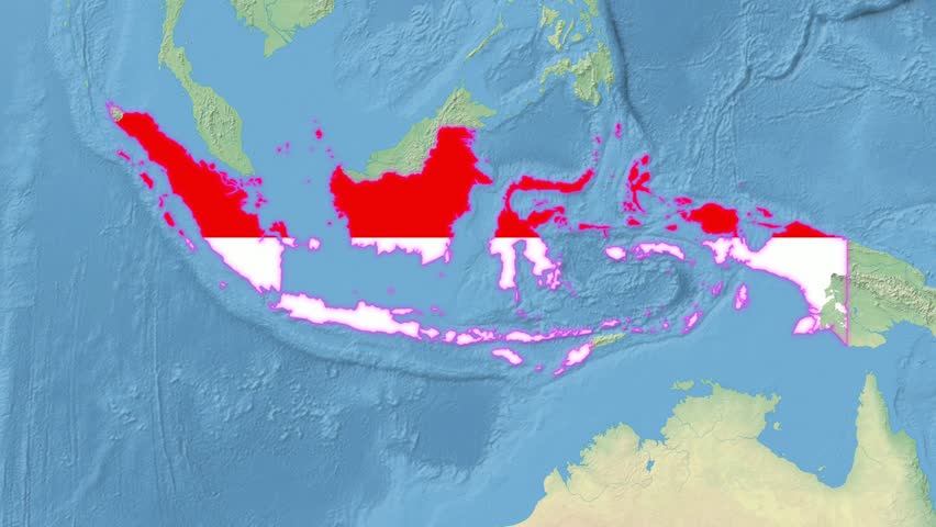 Indonesia Flag - Growing Effect.