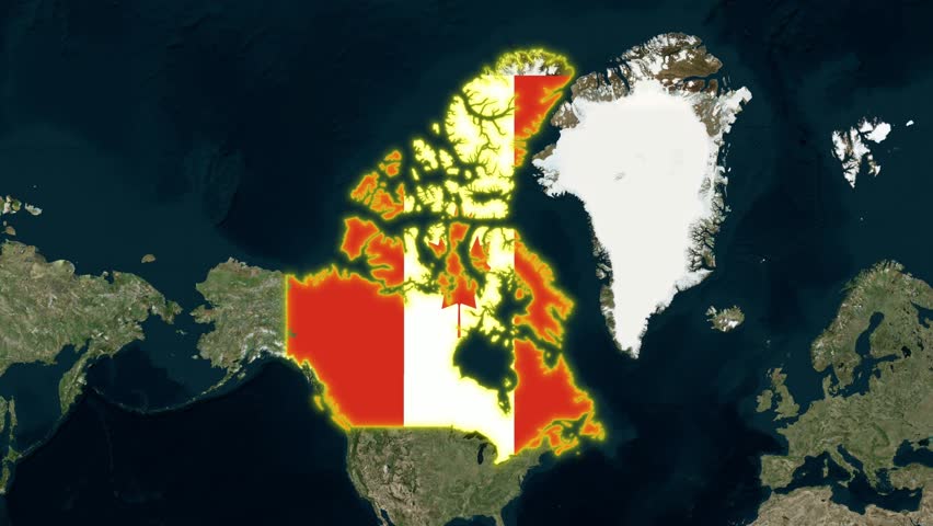 Canada Flag - Growing Effect.