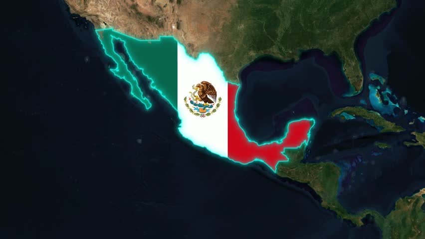 Mexico Flag - Growing Effect.