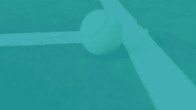 Translucent 3D wireframe brain floating above teal tennis court, neon ball resting near white lines. Futuristic, abstract, technology, medical, virtual, dynamic, innovative - Powered by Shutterstock - Get 15% off with code: PIKWIZARD15