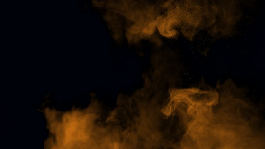 Colorful Smoke on Black Background