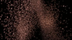 Floating Abstract Quantum Particles Coming Together to Form DNA Helix Then Flying Away - 3D Animation Concept Visualisation - Powered by Shutterstock - Get 15% off with code: PIKWIZARD15