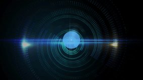 Network showing glowing email node at center, connecting with user and camera icons in flat design. Technology, connectivity, visualization, cybersecurity, data, digital, communication - Powered by Shutterstock - Get 15% off with code: PIKWIZARD15