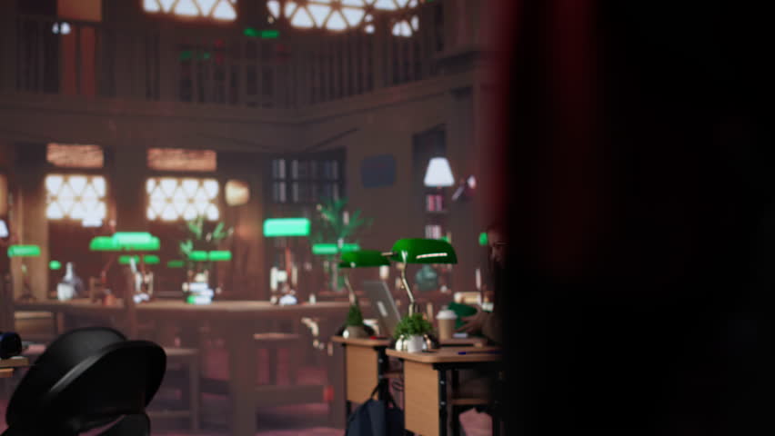 Male student with disability makes exam preparations at the university library, girl helping him to reach the desk. Wheelchair user studying with academic paperwork for scholarship. Camera A. - Powered by Shutterstock - Get 15% off with code: PIKWIZARD15