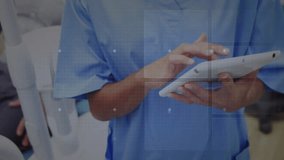 Female medical professional using tablet in clinical lab, displaying holographic HUD data panels. Healthcare, digital health, telemedicine, innovation, medical technology, futuristic, professionalism - Powered by Shutterstock - Get 15% off with code: PIKWIZARD15