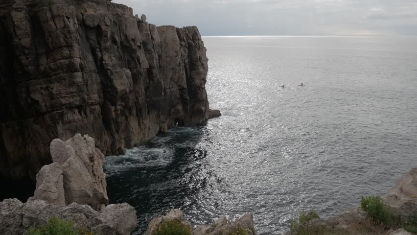 Majestic coastal view at La Piedra Blanca, Dichoso Peninsula, Suances, Cantabria, Spain