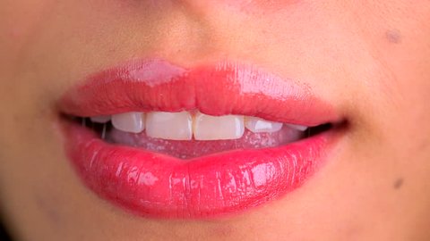 Woman Lips Mouth Biting Lip Stock Photo 378078346 | Shutterstock