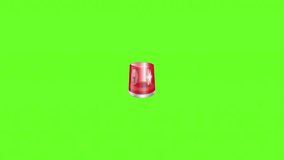 Realistic Siren Light Animation - Emergency Warning Effect. Suitable for emergency scenes, police or ambulance video opener, warning system. Animation, green screen background. - Powered by Shutterstock - Get 15% off with code: PIKWIZARD15