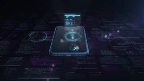 Smartphone that manages data flow and connections in futuristic cyberspace - Powered by Shutterstock - Get 15% off with code: PIKWIZARD15