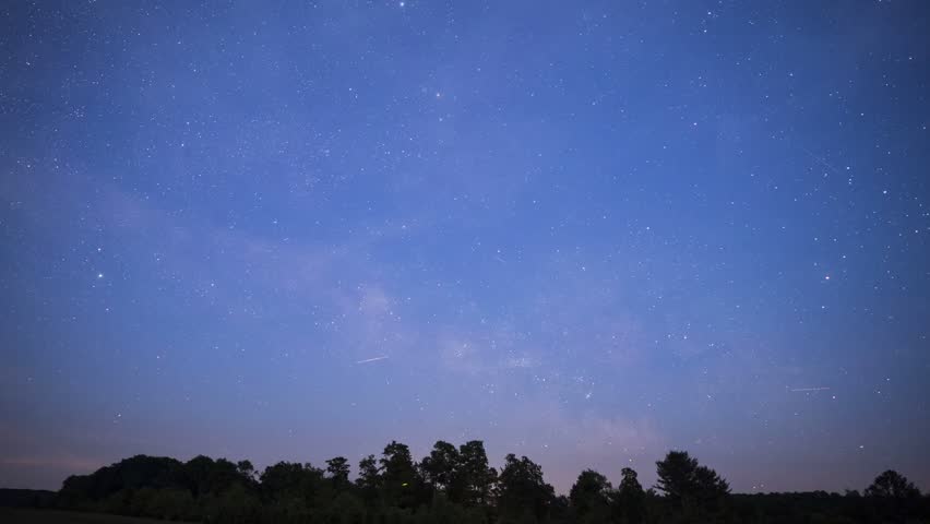 A mesmerizing day-to-night timelapse from Cherry Springs State Park, capturing satellite trails beneath the Milky Way.