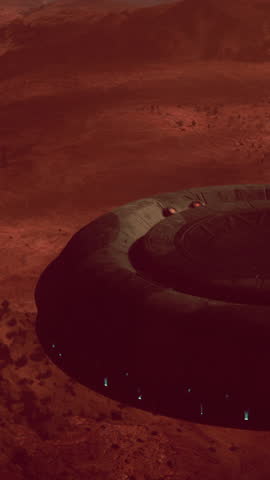 Alien Spaceship Hovering over Arizona