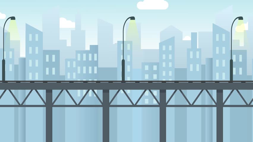 Bullet Train Animation Video Clip, Cartoon Train Animation, 1080p