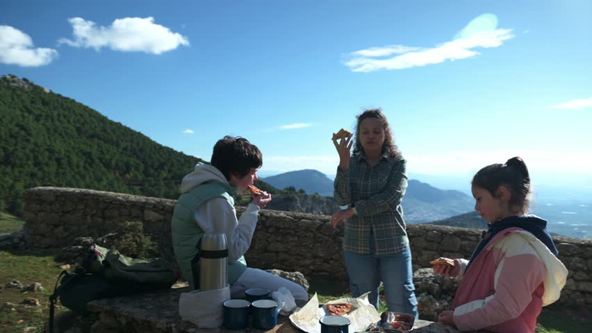 Family Mountain Picnic: Weekend Getaway in Scenic Nature