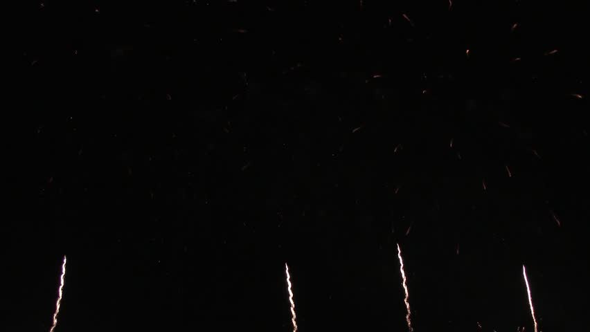 High Definition Video of Colorful Fireworks Display