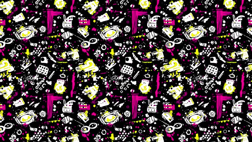 Seamless Memphis pattern with retro-futuristic wave, flowing vertically with bold charm. Neon and pastel geometric forms, quirky squiggles.