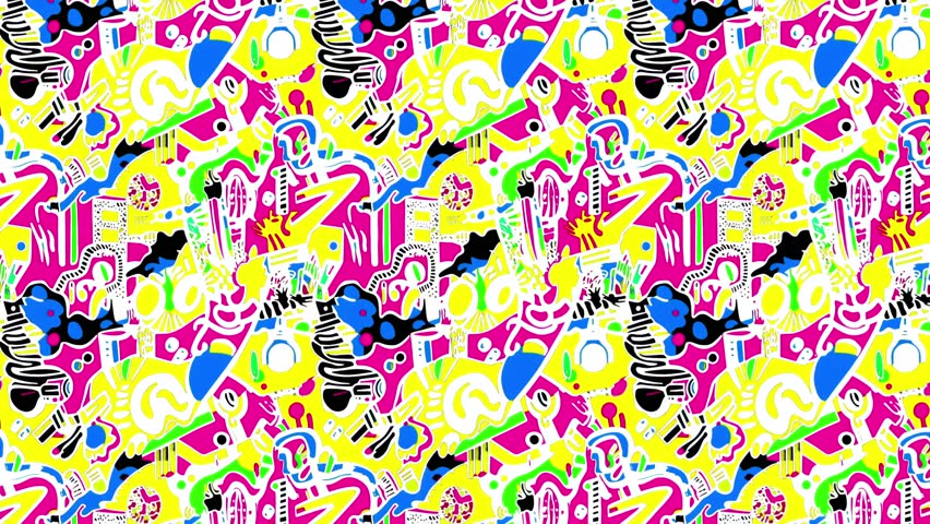 Seamless Memphis pattern with retro-futuristic flash, surging vertically with vibrant charm. Bold geometric forms, neon-pastel hues, and glitchy pixel vibes capture iconic 80s and 90s aesthetic.