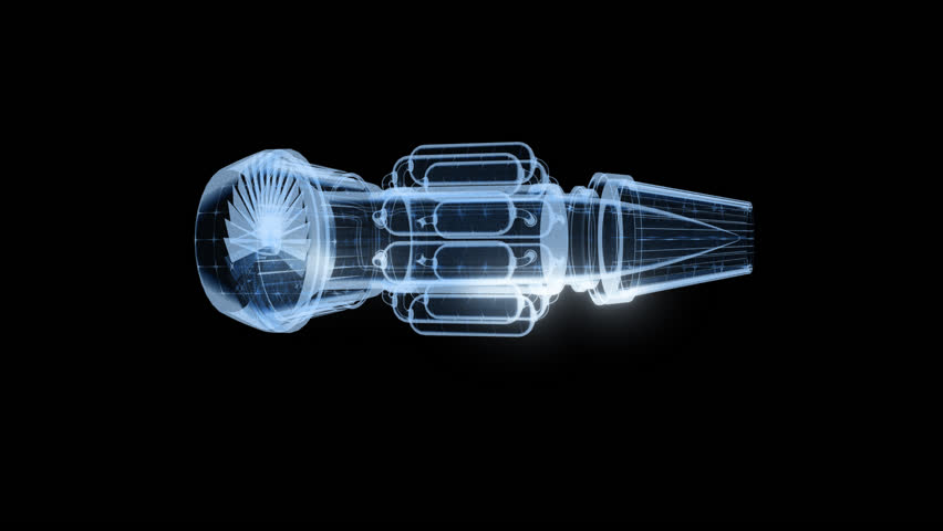 Futuristic HUD display showing real-time jet engine performance, thrust, and thermal data. Ideal for aerospace, flight simulation, and aviation tech visuals.