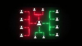 People network icon on black background. digital networking interface connection system animation. Business person analyzes data to identify, grid background - Powered by Shutterstock - Get 15% off with code: PIKWIZARD15