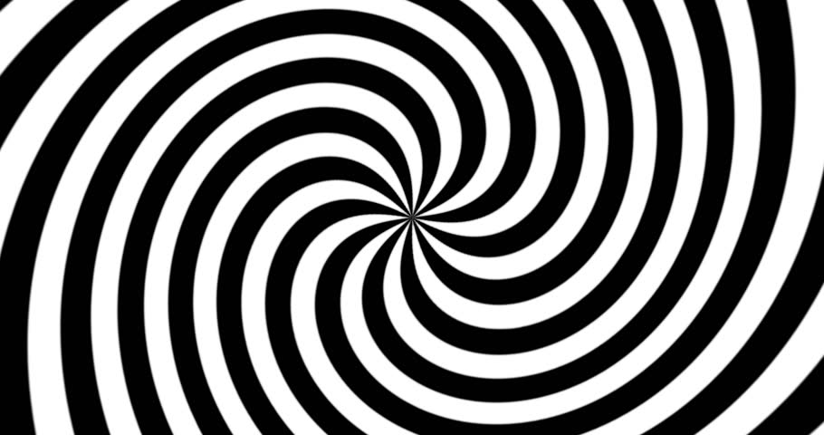 Hypnotic circles psychedelic Infinite. Loop