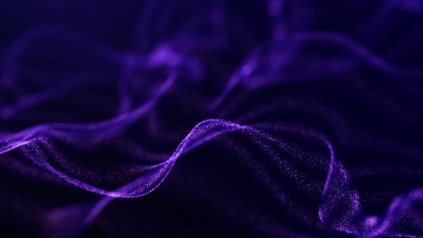 Fluid particle waves blue background. Fluid abstract fluorescent glowing motion. Seamless loop. Colorful turbulent liquid digital Background With Liquifying. Futuristic studio fluid concept. Smooth