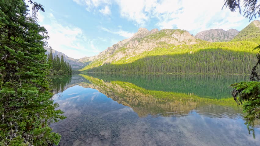 Gentle Ripples on Grace Lake in Glacier National Park