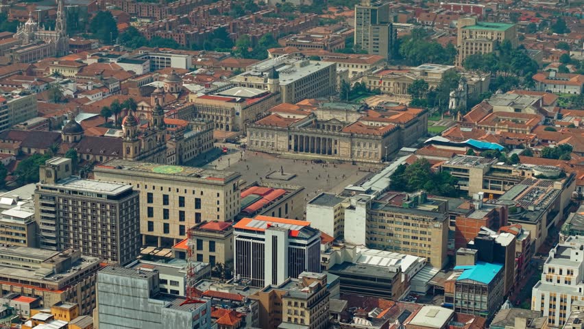 70mm telephoto aerial orbit of Colombia