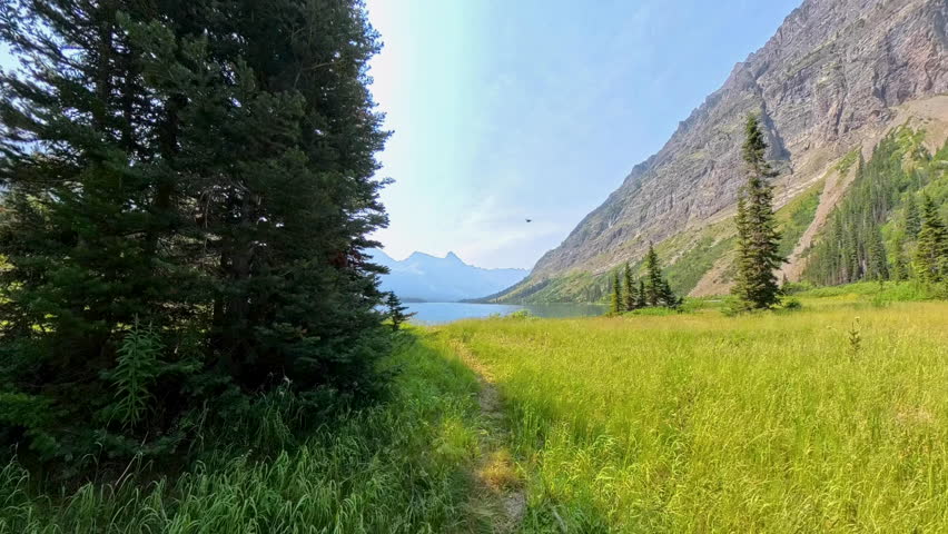 Hiking Along the Shores of Elizabeth Lake in Glacier National Park