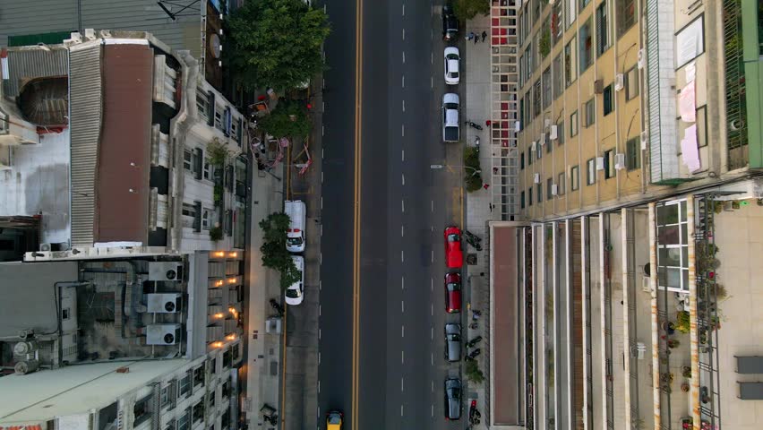 Buenos Aires road aerial drone descend Argentina urban city traffic South America