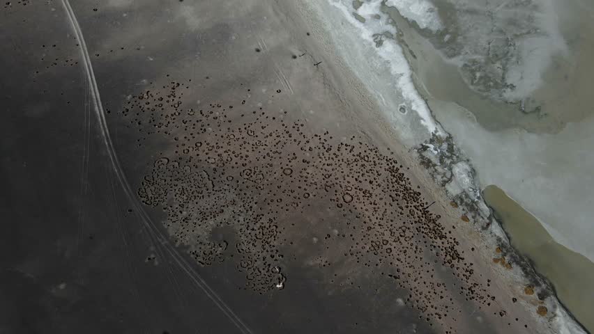 Laguna Collpa Kollpa Kkota Bolivia aerial drone Sud Lipez nature landscape