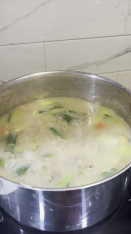 Cooking my favorite monggo dish with fried fish