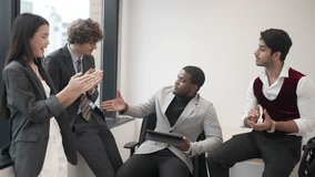 Coworkers are meeting at office. Business, occupation. - Powered by Shutterstock - Get 15% off with code: PIKWIZARD15