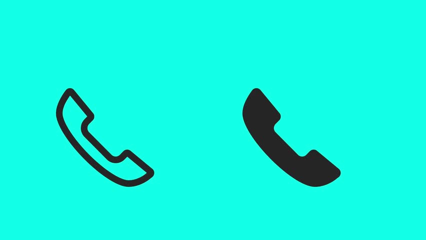 Phone call vector design video in HD