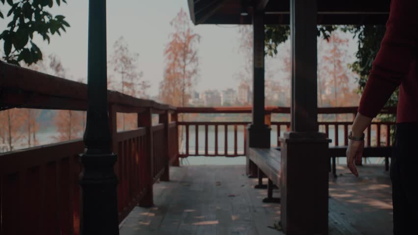 East Lake Boardwalk, Guangdong Huadu Lake National Wetland Park, Huadu District, Guangzhou CIty, Guangdong Province, China - 01-12-2025