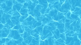 Blue water surface ripples and waves background. Water waves flowing with light reflections, swimming pool, sea, and ocean. Clear water caustic, splashes, and waves top view. Summer holidays. 4k loop. - Powered by Shutterstock - Get 15% off with code: PIKWIZARD15