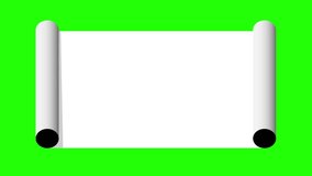 Animated Vintage Paper Scroll Banner or Ancient Map Rolling Unfolding Motion Graphic with Green Screen Background for Video Editing, Historical Projects, Storytelling Visuals, and Educational content - Powered by Shutterstock - Get 15% off with code: PIKWIZARD15