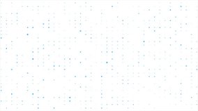 Abstract minimalist white background with blue dots random motion. Digital technology background, information flow, big data, and binary code. Network connection concept,  futuristic grid. 4k loop. - Powered by Shutterstock - Get 15% off with code: PIKWIZARD15