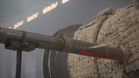 Precise pyrometer probe measuring high-temperature conditions inside rotary kiln during industrial metal manufacturing process, capturing thermal data with advanced sensor technology - Powered by Shutterstock - Get 15% off with code: PIKWIZARD15