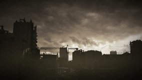 Post-Apocalyptic Cityscape with Ruined Buildings at Dusk

A dramatic and haunting view of a post-apocalyptic cityscape with crumbling buildings silhouetted against a moody sky

 - Powered by Shutterstock - Get 15% off with code: PIKWIZARD15